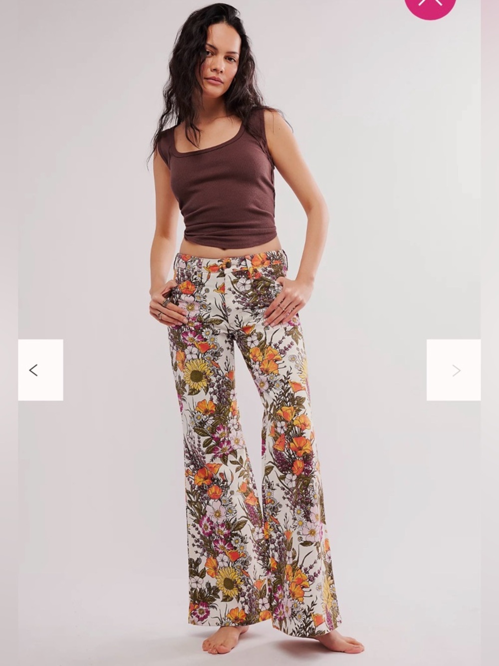 Wrangler Wanderer 622 High Rise Flare Jeans in pattern Dreamer by Anthropologie